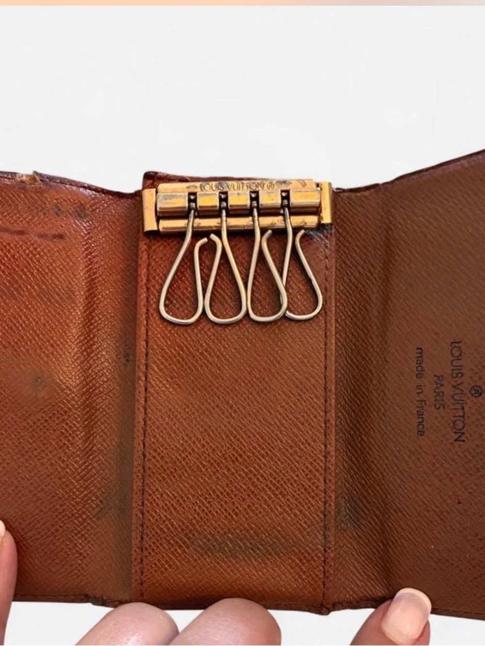 Vintage Louis Vuitton Monogram Coated Canvas Key Case - 1999